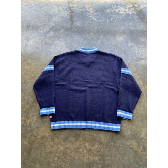 Vintage '01 Y2K Jnco Jeans Acrylic Knit Cricket Sweater Men's XL Skate Baggy 90s